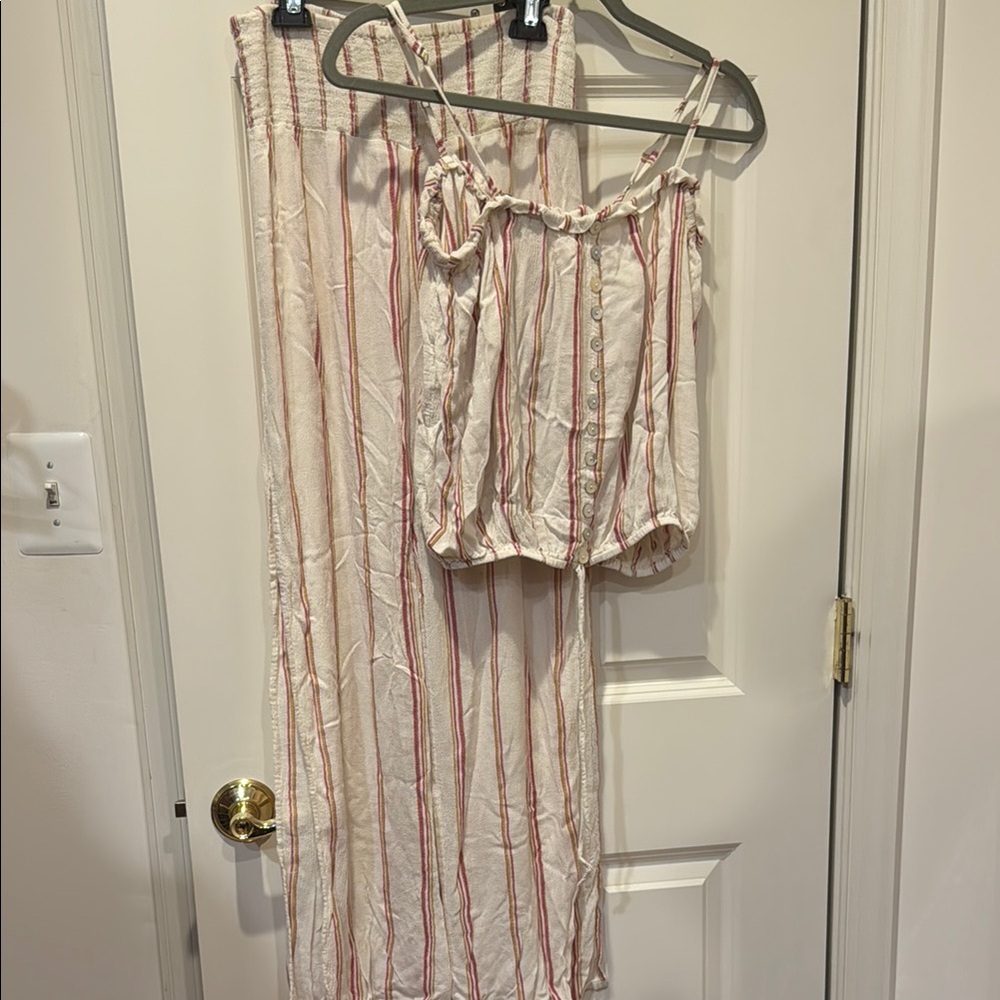Juniper Blu from South Moon Under Women's Linen Pants Set, Size Small
